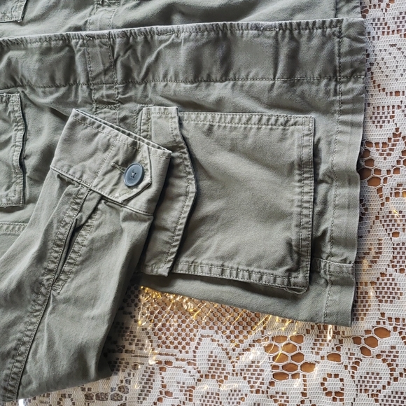 Madewell olive green military button down  distres light jacket S - Picture 3 of 8